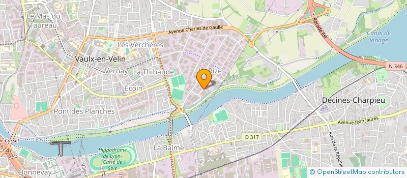 localisation de l'entreprise CG DEVELOPPEMENT  VAULX-EN-VELIN