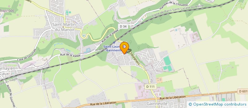 localisation de l'entreprise CG.ELEC LE HAVRE  SAINT-LAURENT-DE-BREVEDENT