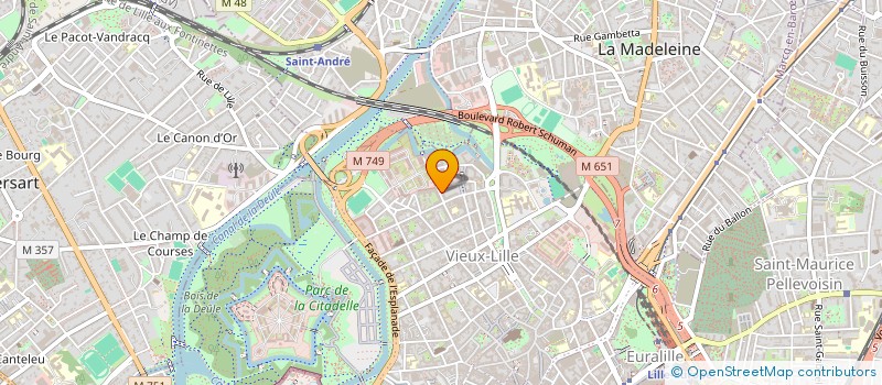 localisation de l'entreprise CG ET BAT à LILLE