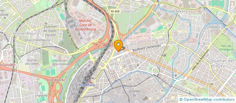 localisation de l'entreprise CG FOOD & WINE à STRASBOURG