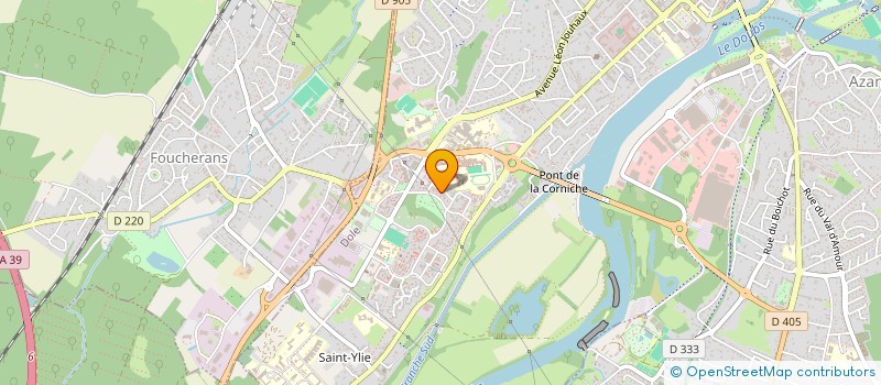 localisation de l'entreprise CG FORMATION à DOLE