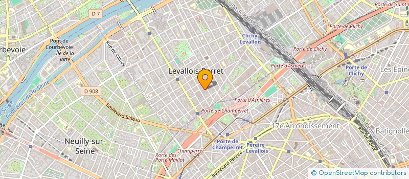 localisation de l'entreprise CG HOLDING à LEVALLOIS-PERRET