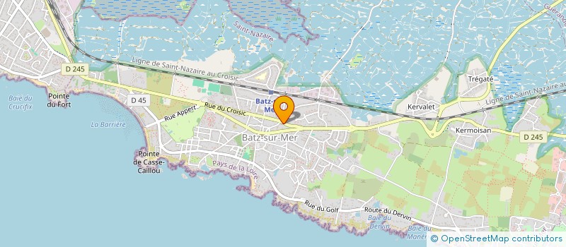 localisation de l'entreprise CG HSE CONSULTING à BATZ-SUR-MER