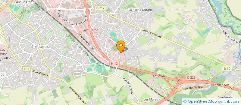 localisation de l'entreprise CG IMMO  TREGUEUX