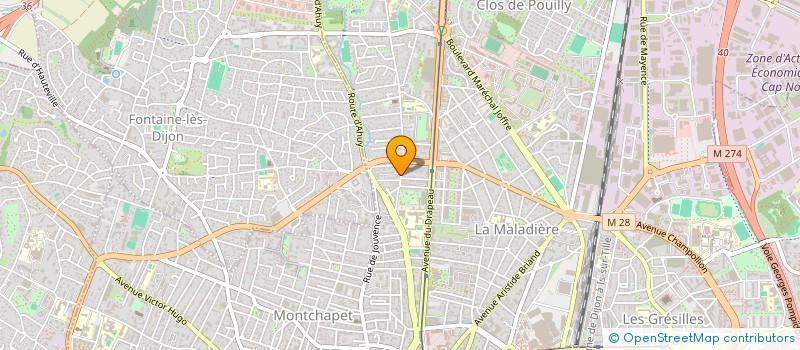 localisation de l'entreprise CG IMMO  DIJON