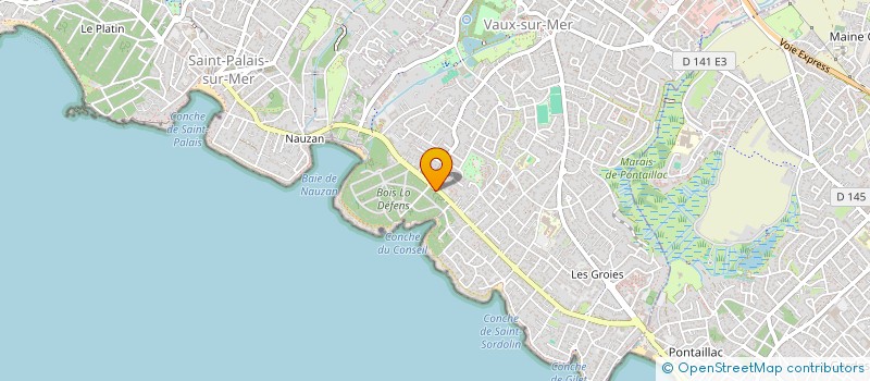 localisation de l'entreprise CG IMMO  VAUX-SUR-MER