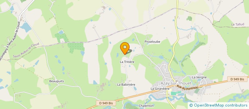 localisation de l'entreprise CG IMMO  AZAY-SUR-THOUET