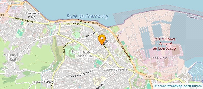 localisation de l'entreprise CG.IMMO  CHERBOURG-EN-COTENTIN