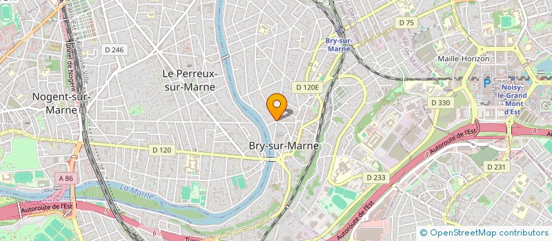 localisation de l'entreprise CG IMMO à BRY-SUR-MARNE