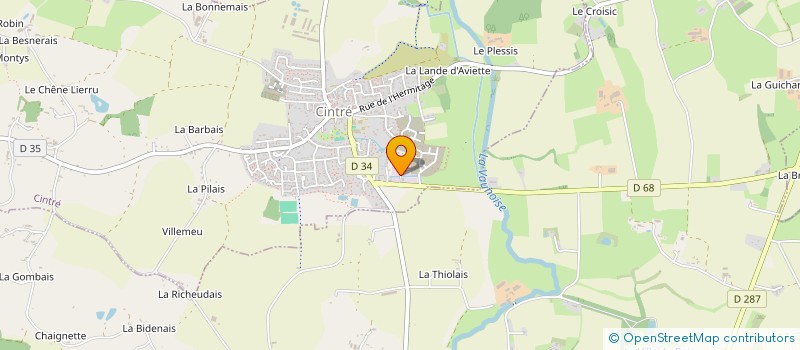 localisation de l'entreprise CG IMMO  CINTRE