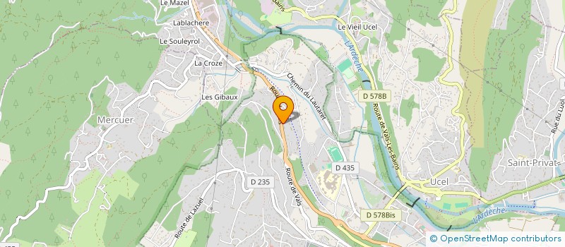 localisation de l'entreprise CG IMMO à AUBENAS