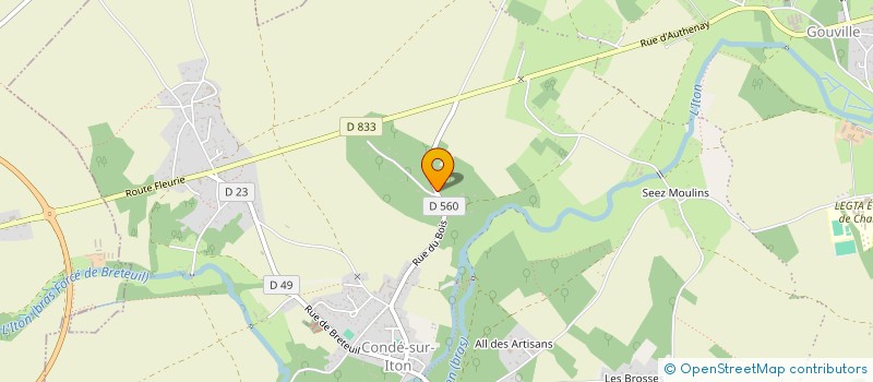 localisation de l'entreprise CG IMMOB  MESNILS-SUR-ITON