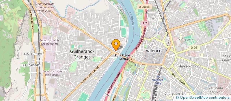 localisation de l'entreprise CG IMMOBILIER à GUILHERAND-GRANGES