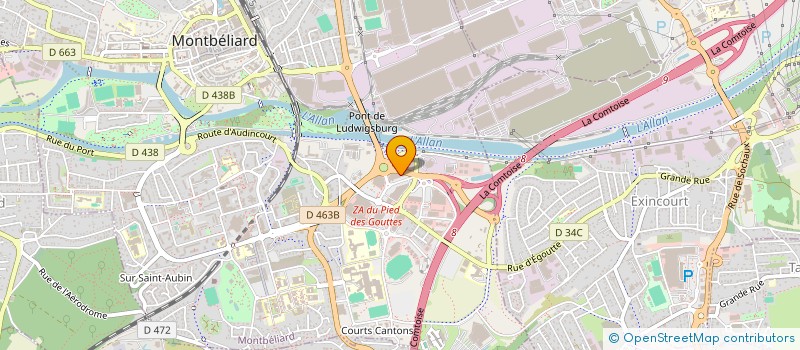 localisation de l'entreprise CG IMMOBILIER à MONTBELIARD