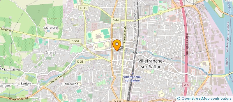localisation de l'entreprise CG IMMOBILIER à VILLEFRANCHE-SUR-SAONE