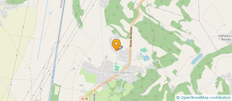 localisation de l'entreprise CG IMMOBILIER  CHAMAGNIEU