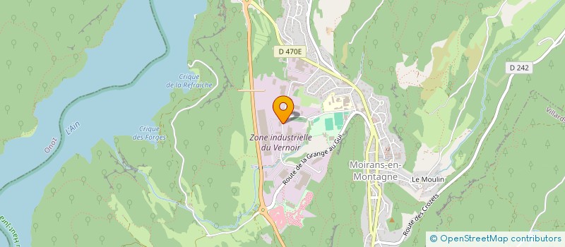 localisation de l'entreprise CG INDUSTRY à MOIRANS-EN-MONTAGNE
