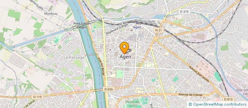 localisation de l'entreprise CG INVEST  AGEN