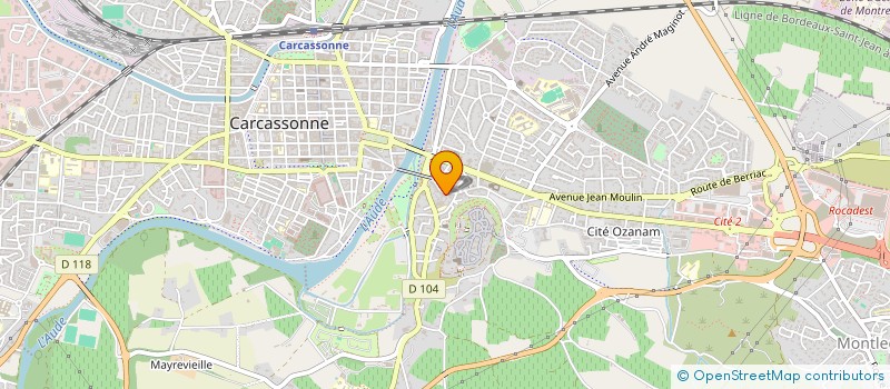 localisation de l'entreprise CG - INVEST  CARCASSONNE