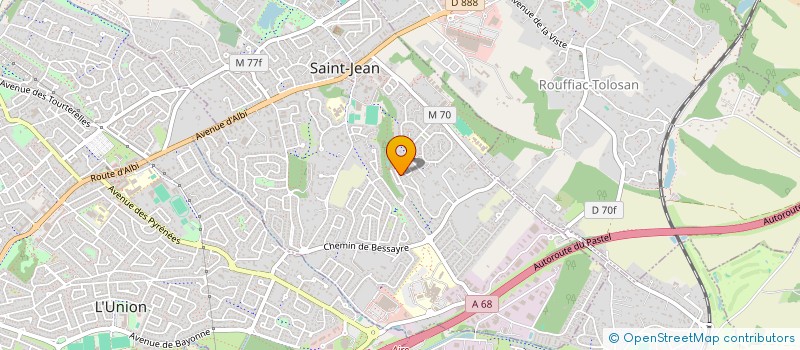 localisation de l'entreprise CG INVEST à SAINT-JEAN