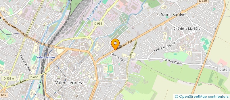 localisation de l'entreprise CG INVEST à VALENCIENNES