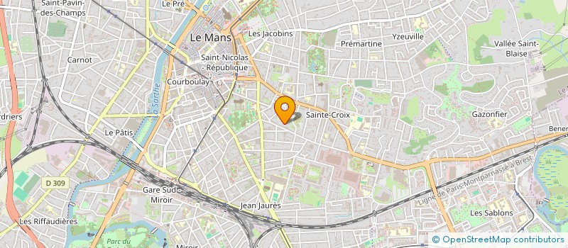 localisation de l'entreprise CG INVEST  LE MANS