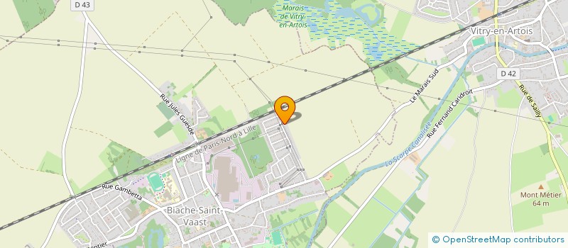 localisation de l'entreprise CG INVEST'  BIACHE-SAINT-VAAST