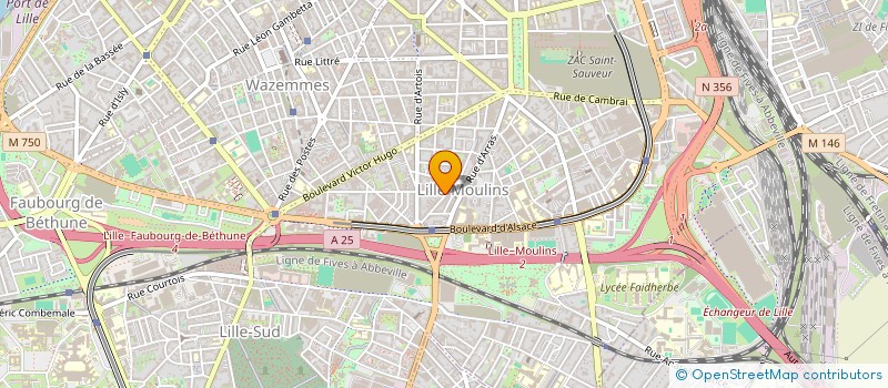 localisation de l'entreprise CG INVEST  LILLE