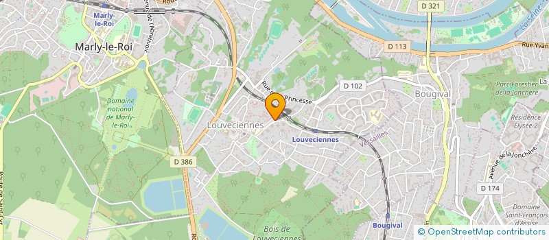 localisation de l'entreprise CG INVEST  LOUVECIENNES