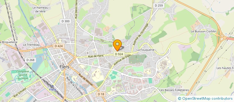 localisation de l'entreprise CG INVESTISSEMENT à FLERS