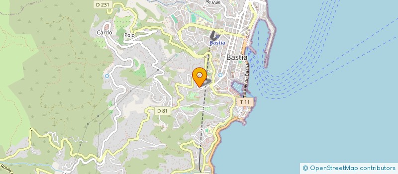 localisation de l'entreprise CG INVESTISSEMENTS à BASTIA