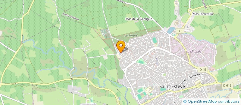 localisation de l'entreprise CG INVESTISSEMENTS  SAINT-ESTEVE