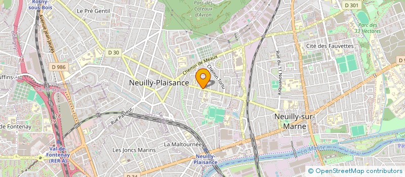 localisation de l'entreprise CG IT SERVICES à NEUILLY-PLAISANCE