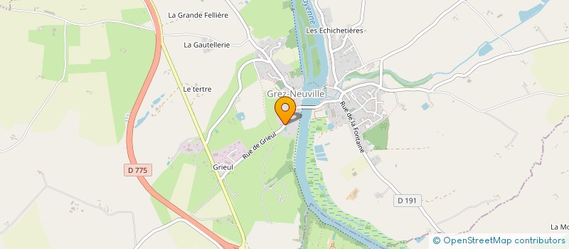 localisation de l'entreprise CG LA CHAUME à GREZ-NEUVILLE