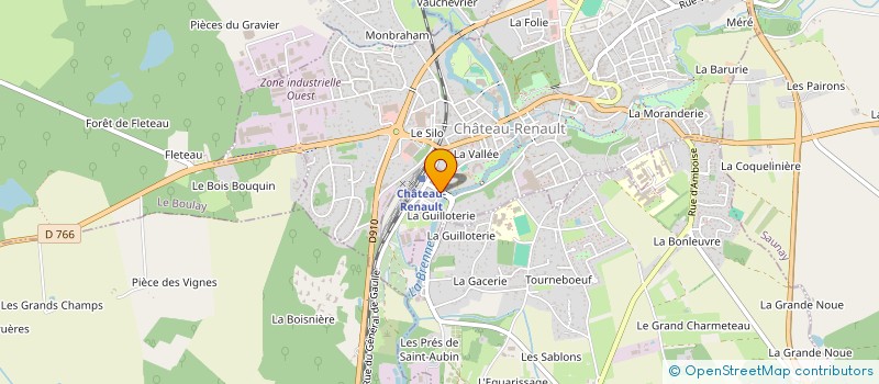 localisation de l'entreprise CG LOCATION  NEUVILLE-SUR-BRENNE