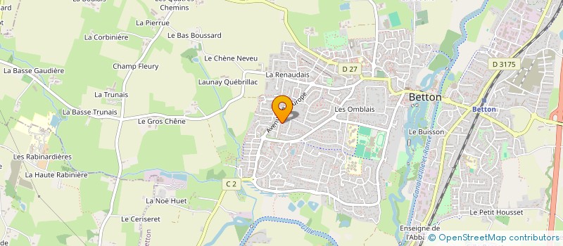 localisation de l'entreprise CG LOCO  BETTON