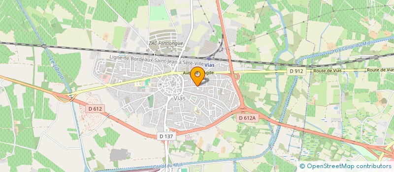 localisation de l'entreprise CG MACONNERIE à VIAS