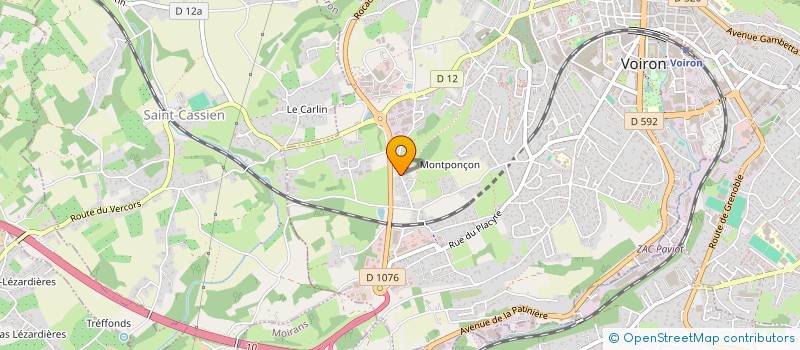 localisation de l'entreprise CG MARKET  VOIRON