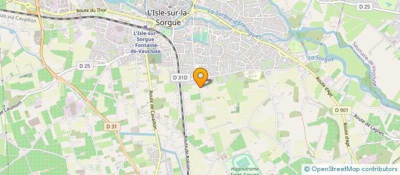 localisation de l'entreprise CG MEFFRE à L'ISLE-SUR-LA-SORGUE