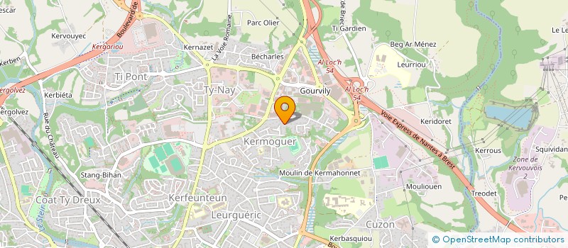 localisation de l'entreprise CG METAL à QUIMPER