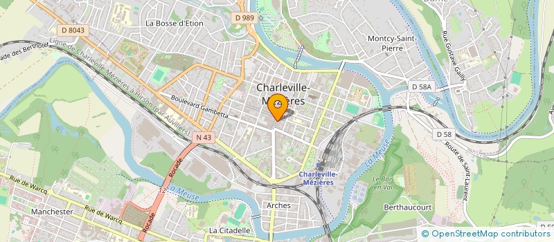 localisation de l'entreprise CG MODE  CHARLEVILLE-MEZIERES