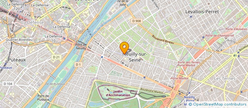 localisation de l'entreprise CG NEUILLY à NEUILLY-SUR-SEINE