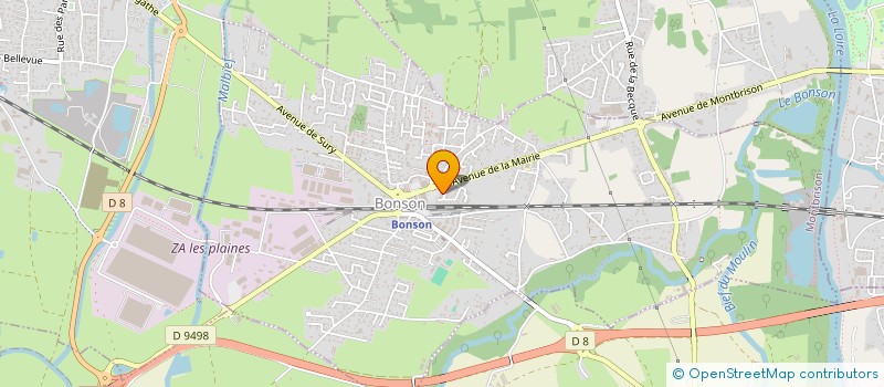 localisation de l'entreprise CG NUANCES à BONSON