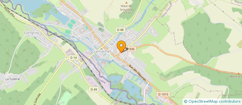 localisation de l'entreprise CG OPTIQUE à GAMACHES