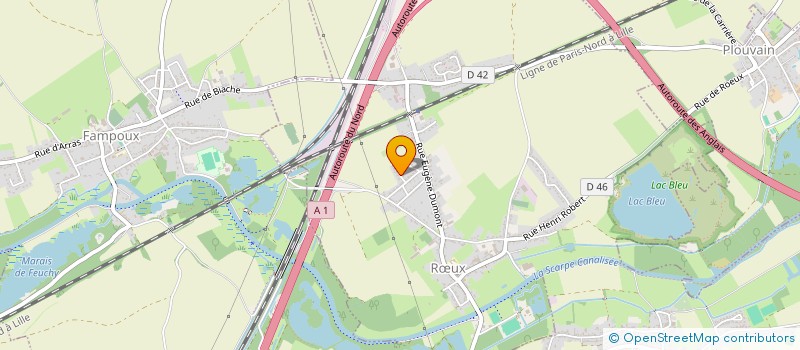 localisation de l'entreprise CG PATRIMOINE  RUX