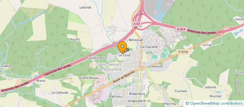 localisation de l'entreprise CG PATRIMONIALE  SAINT-GEOURS-DE-MAREMNE