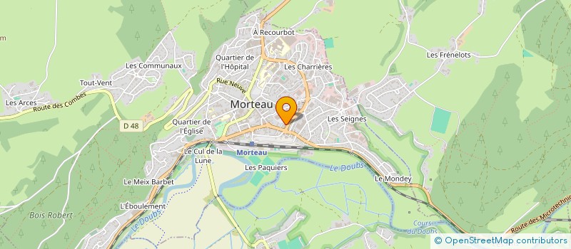 localisation de l'entreprise CG PECHE à MORTEAU