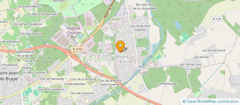 localisation de l'entreprise CG PLOMBERIE à BOIGNY-SUR-BIONNE