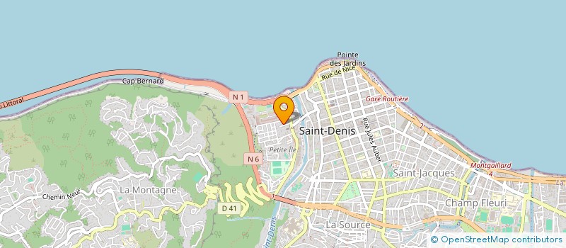 localisation de l'entreprise CG PROD à SAINT DENIS