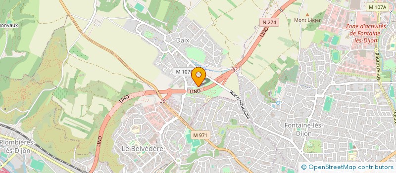 localisation de l'entreprise CG PRODUCTION  DAIX